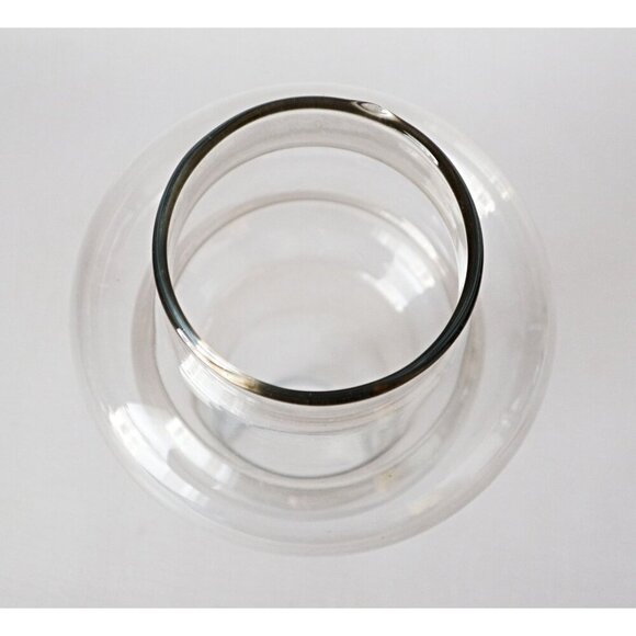 Vintage Gray Smoked Glass Oil Lamp Chimney Shade - Picture 3 of 6